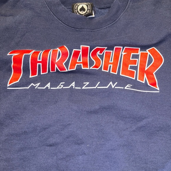 Thrasher Men's Navy sweatshirt - Picture 2 of 7
